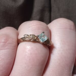 Dainty Rose Gold Diamond Ring, Tree Ring